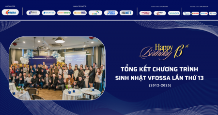 Tổng kết chương trình sinh nhật VFOSSA lần thứ 13 (2012-2025)