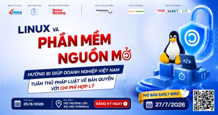 Mở bán Early Bird hội thảo VFOSSA 2026: Giải pháp giúp doanh nghiệp tuân thủ bản quyền với chi phí hợp lý