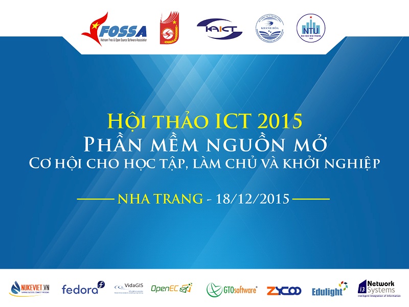 Chương trình hội thảo ICT 2015 Nha Trang