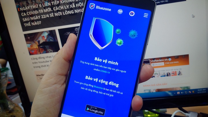Ảnh minh họa: Phần mềm nguồn mở Bluezone - giúp truy tìm F1, F2 hỗ trợ phòng chống dịch Covid-19