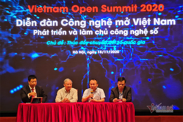 Diễn đàn Công nghệ mở Việt Nam 2020 (Vietnam Open Summit) lần thứ nhất diễn ra thành công. Nguồn ảnh: Trọng Đạt - VietNamNet