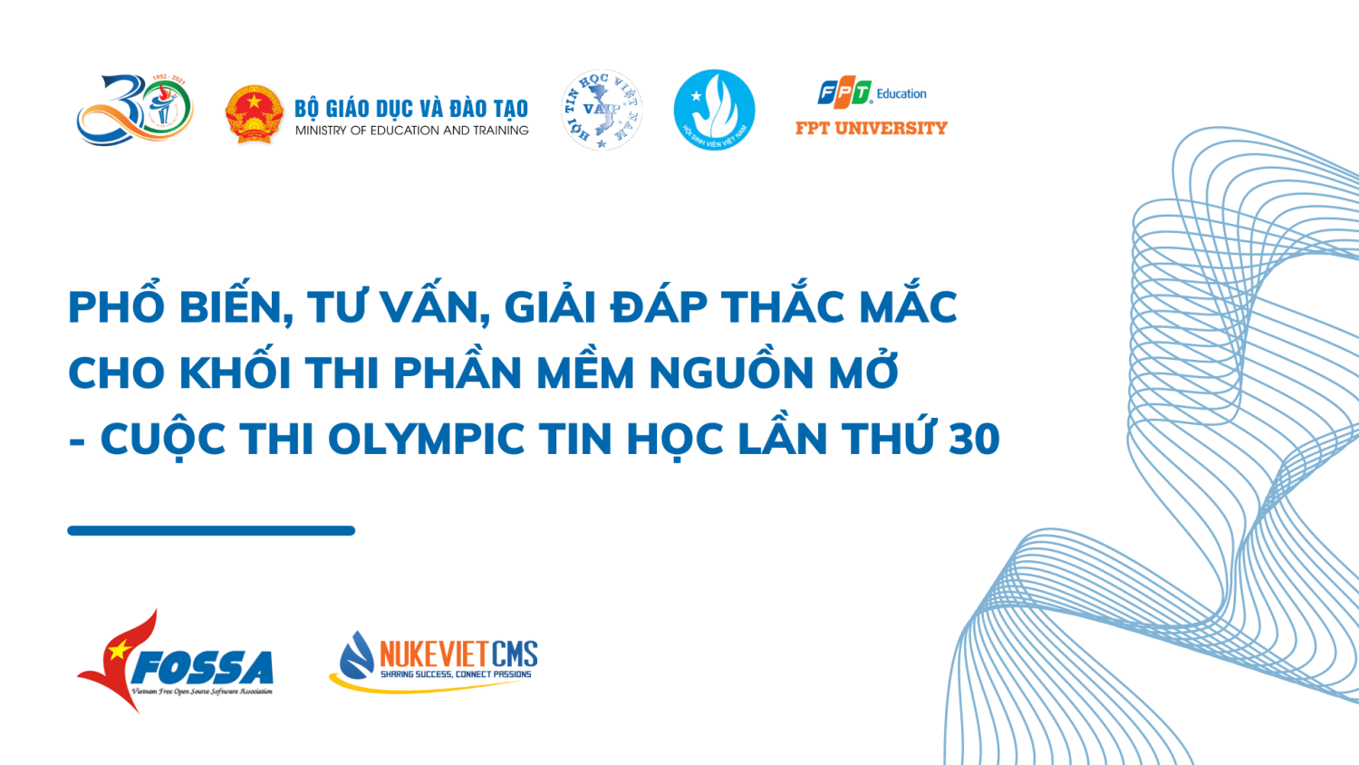 Meeting online giải đáp thắc mắc cho khối thi PMNM - Cuộc thi Olympic Tin học lần thứ 30