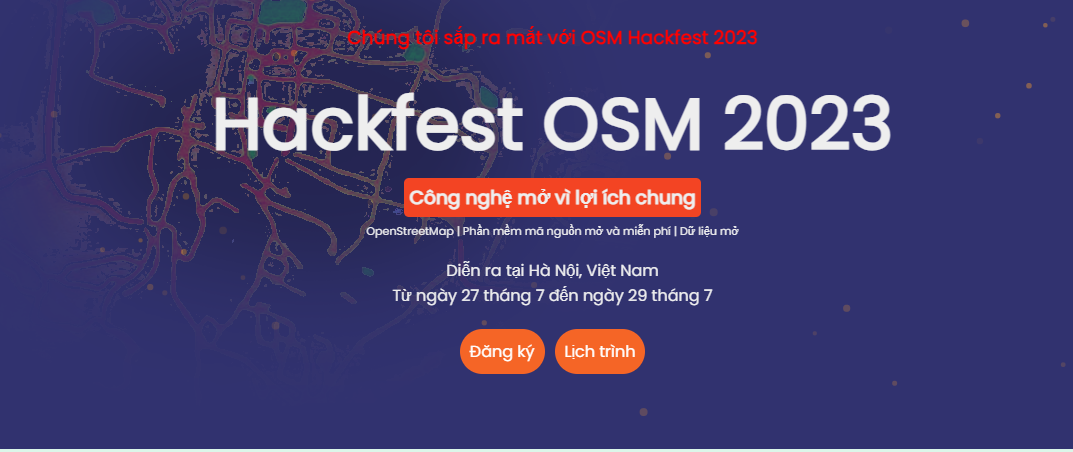 VFOSSA phối hợp cùng với Khoa Công nghệ thông tin, Trường ĐH Mỏ-Địa chất và OSM đồng tổ chức sự kiện OpenStreetMap Hackfest Việt Nam 2023