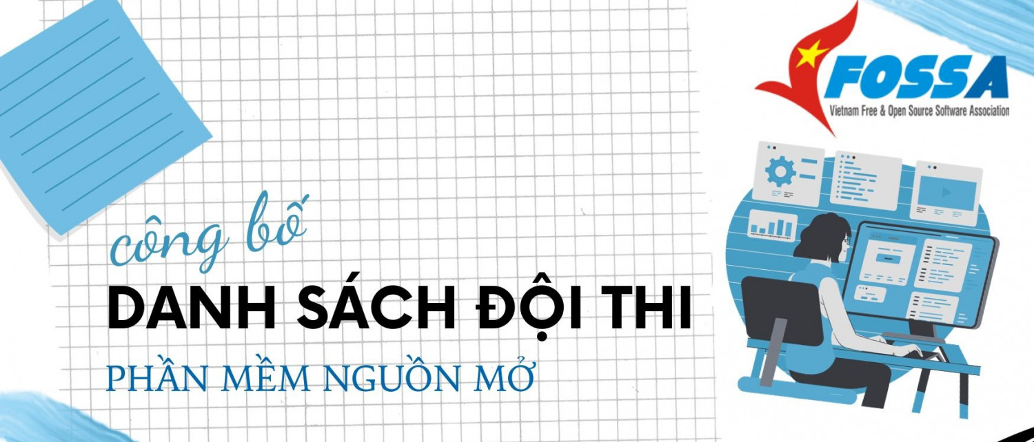 Công bố danh sách đội thi nội dung Phần mềm nguồn mở - Olympic Tin học Sinh viên Việt Nam 2023