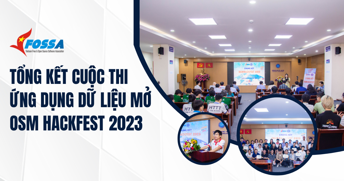 Tổng kết cuộc thi ứng dụng dữ liệu mở OSM Hackfest 2023