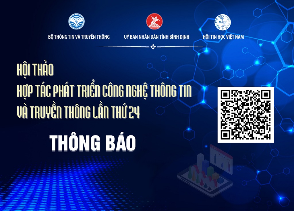 Thư mời tham dự Hội thảo Hợp tác phát triển Công nghệ thông tin và Truyền thông Việt Nam lần thứ XXIV năm 2023 và tham gia đoàn Caravan tại Bình Định