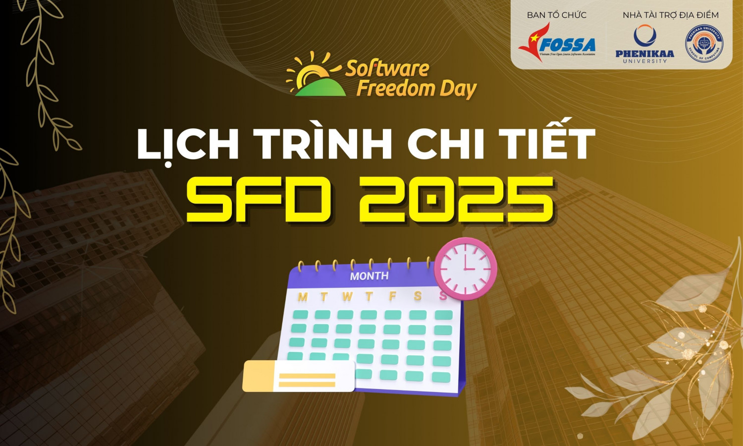Lịch trình chi tiết Software Freedom Day 2025