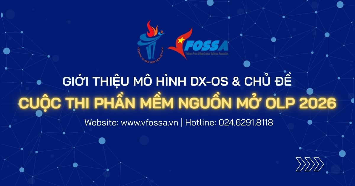 Giới thiệu mô hình DX-OS và chủ đề cuộc thi Phần mềm nguồn mở OLP 2026