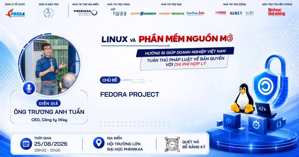 Ông Trương Anh Tuấn (CEO iWay) - Diễn giả Hội thảo VFOSSA 2026: Giải pháp Email & Collaboration Nguồn mở tối ưu cho Doanh nghiệp